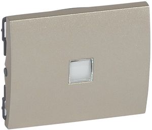 Фото Legrand Galea Life 771411 Клавиша одиночная (для пиктограммы, окошко, titanium)