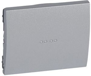 Фото Legrand Galea Life 771334 Клавиша одиночная (индикация, soft aluminium)