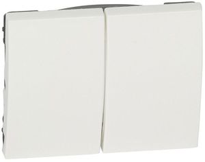 Фото Legrand Galea Life 777012 Клавиша двойная (white)