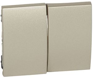 Фото Legrand Galea Life 771412 Клавиша двойная (titanium)