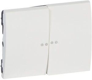 Фото Legrand Galea Life 771079 Клавиша двойная (индикация, white)