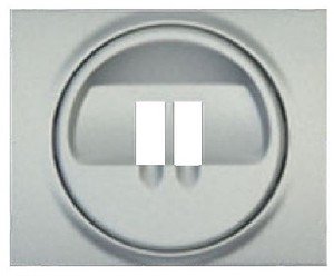 Фото Legrand Galea Life 771300 Крышка розетки аудио (1 канал, aluminium)