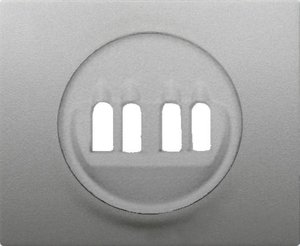 Фото Legrand Galea Life 771325 Крышка розетки аудио (2 канала, aluminium)