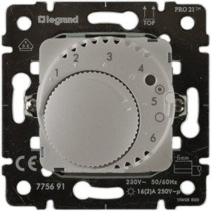 Фото Legrand Galea Life 775689 Термостат для теплых полов +10…+60°С (16 А, 220 В, под рамку, скрытая установка, aluminium)