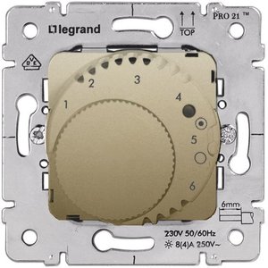 Фото Legrand Galea Life 775690 Термостат для теплых полов +10…+60°С (16 А, 220 В, под рамку, скрытая установка, titanium)