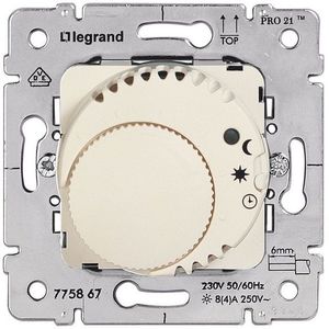 Фото Legrand Galea Life 775867 Термостат для теплых полов +5…+30°С (8А, 220 В, под рамку, скрытая установка, white)