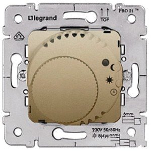 Фото Legrand Galea Life 775694 Термостат для теплых полов +5…+30°С (8А, 220 В, под рамку, скрытая установка, titanium)