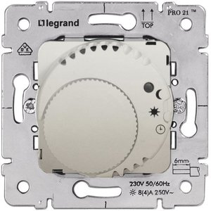 Фото Legrand Galea Life 775695 Термостат для теплых полов +5…+30°С (8А, 220 В, под рамку, скрытая установка, pearl)