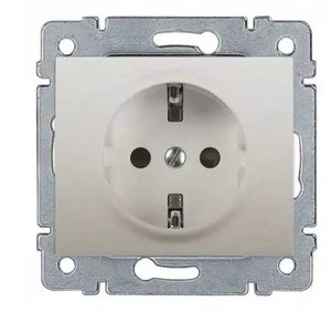 Фото Legrand Galea Life 771562 Розетка с заземляющим контактом (16 А, под рамку, скрытая установка, pearl)
