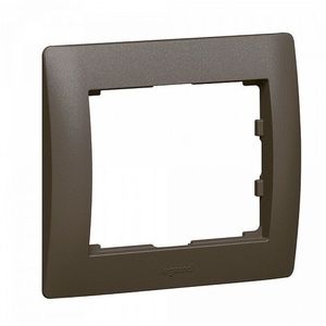 Фото Legrand DIY Galea Life 696831 Рамка 1-постовая (горизонтальная, темная бронза)