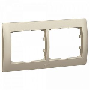 Фото Legrand DIY Galea Life 696872 Рамка 2-постовая (горизонтальная, титан)