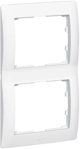 Фото Legrand DIY Galea Life 696815 Рамка 2-постовая (вертикальная, белая)