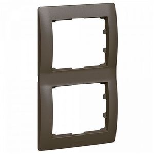 Фото Legrand DIY Galea Life 696835 Рамка 2-постовая (вертикальная, темная бронза)