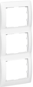 Фото Legrand DIY Galea Life 696816 Рамка 3-постовая (вертикальная, белая)