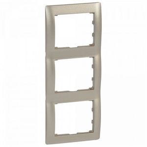 Фото Legrand DIY Galea Life 696876 Рамка 3-постовая (вертикальная, титан)