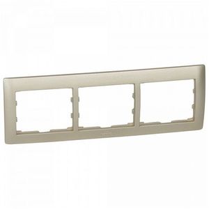 Фото Legrand DIY Galea Life 696873 Рамка 3-постовая (горизонтальная, титан)