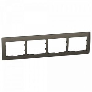 Фото Legrand DIY Galea Life 696834 Рамка 4-постовая (горизонтальная, темная бронза)