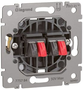 Фото Legrand Galea Life 775784 Розетка аудио (2хAudio, механизм, скрытая установка)