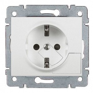 Фото Legrand Galea Life 777024 Розетка с заземляющим контактом (16 А, под рамку, скрытая установка, white)