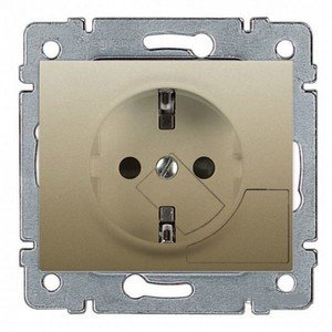 Фото Legrand Galea Life 771424 Розетка с заземляющим контактом (16 А, под рамку, скрытая установка, titanium)