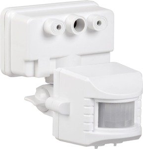 Фото IEK LDD13-019-1100-001 Датчик движения ДД 019 (1100 Вт, 120 °, дальность 12 м, в сборе, настенный, IP44, белый)
