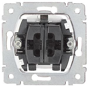 Фото Legrand Galea Life 775805 Выключатель двухклавишный (10 А, механизм, скрытая установка)