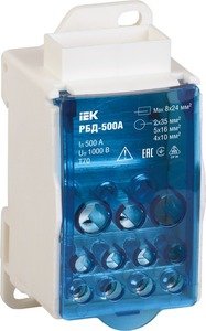 Фото IEK RBD-500 Распределительный блок на DIN-рейку РБД-500А