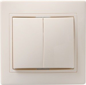 Фото IEK EVK20-K33-10-DM ВС10-2-0-ККм Выключатель 2кл 10А КВАРТА (кремовый)