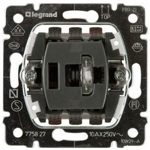 Фото Legrand Galea Life 775827 Выключатель одноклавишный промежуточный (10 А, подсветка, механизм, скрытая установка)