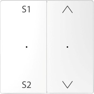 Фото Schneider Electric Merten D-Life PlusLink MTN5227-6035 Клавиша двойная "S1/S2+Вверх/Вниз" (белый лотос)