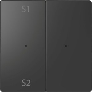 Фото Schneider Electric Merten D-Life PlusLink MTN5226-6034 Клавиша двойная "S1/S2" (антрацит)