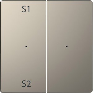 Фото Schneider Electric Merten D-Life PlusLink MTN5226-6050 Клавиша двойная "S1/S2" (никель)