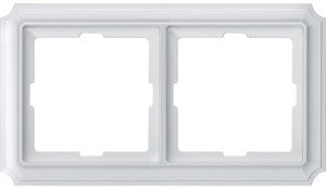 Фото Schneider Electric Merten Antique MTN483219 Рамка 2-постовая (универсальная, полярно-белый)