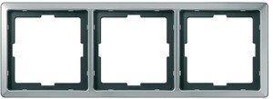 Фото Schneider Electric Merten Artec MTN481346 Рамка 3-постовая (универсальная, сталь)