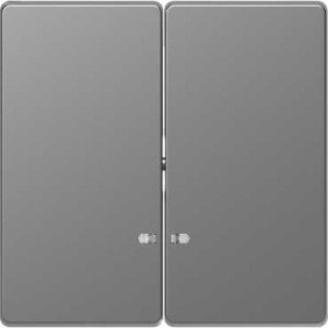 Фото Schneider Electric Merten D-Life MTN3420-6036 Клавиша двойная (линза индикации, нержавеющая сталь)