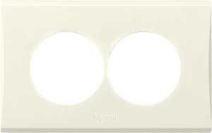 Фото Legrand Anam Zunis 7101 64I Крышка розетки двойной (2x2P+E, бежевая)