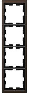 Фото Schneider Electric Merten D-Life MTN4040-6552 Рамка 4-постовая (универсальная, мокко)