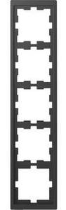 Фото Schneider Electric Merten D-Life MTN4050-6534 Рамка 5-постовая (универсальная, антрацит)