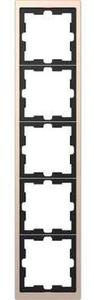 Фото Schneider Electric Merten D-Life MTN4050-6551 Рамка 5-постовая (универсальная, шампань)