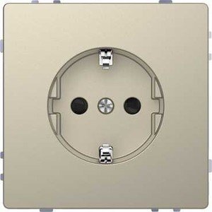 Фото Schneider Electric Merten D-Life MTN2400-6033 Розетка с заземляющим контактом (16 А, под рамку, шторки, скрытая установка, сахара)