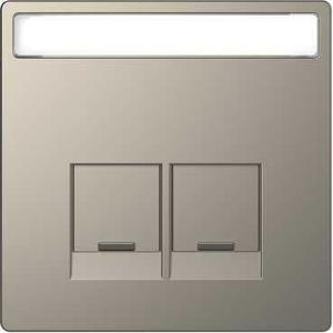 Фото Merten D-Life MTN4574-6050 Крышка розетки компьютерной (RJ45, никель)
