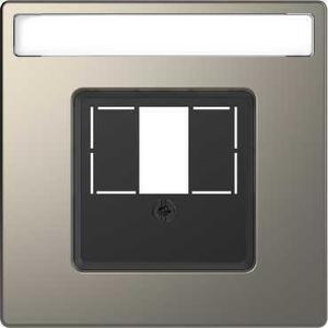 Фото Merten D-Life MTN4250-6050 Крышка розетки TAE/Audio/USB (RJ45/RJ11/RJ12/USB/Audio, никель)