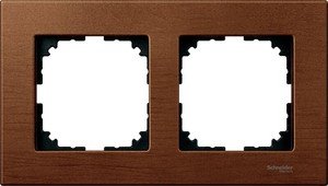 Фото Schneider Electric Merten M-Elegance MTN4052-3472 Рамка 2-постовая (универсальная, вишня)