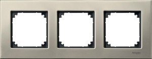 Фото Schneider Electric Merten M-Elegance MTN403305 Рамка 3-постовая (универсальная, титан)