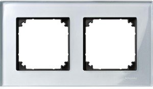 Фото Schneider Electric Merten M-Elegance MTN4020-3260 Рамка 2-постовая (универсальная, алмаз)