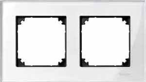 Фото Schneider Electric Merten M-Elegance MTN404219 Рамка 2-постовая (универсальная, бриллиант)