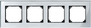 Фото Schneider Electric Merten M-Elegance MTN4040-3260 Рамка 4-постовая (универсальная, алмаз)