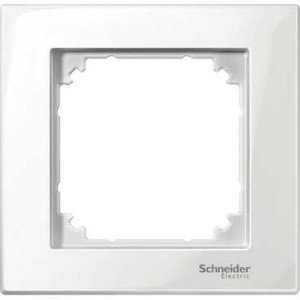 Фото Schneider Electric Merten M-Plan MTN515119 Рамка 1-постовая (универсальная, полярно-белый)