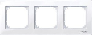 Фото Schneider Electric Merten M-Plan MTN515325 Рамка 3-постовая (универсальная, белый)