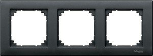 Фото Schneider Electric Merten M-Plan MTN486314 Рамка 3-постовая (универсальная, антрацит)